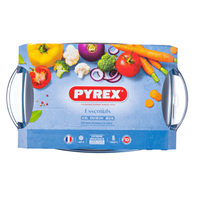 Каструля с/к PYREX ESSENTIALS склянна прямокут. 3л +1.5л упак (465A000/7644) Каструля с/к PYREX ESSENTIALS склянна прямокут. 3л +1.5л упак (465A000/7644)