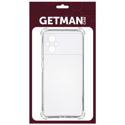 TPU чохол GETMAN Ease logo посилені кути для Xiaomi Poco M5 Безбарвний (прозорий) TPU чохол GETMAN Ease logo посилені кути для Xiaomi Poco M5 Безбарвний (прозорий)