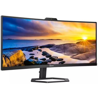Монiтор TFT PHILIPS 34" 34E1C5600HE/00 21:9 WQHD VA Curved 100Hz HDMI DP USB-C WebCam Монiтор TFT PHILIPS 34" 34E1C5600HE/00 21:9 WQHD VA Curved 100Hz HDMI DP USB-C WebCam