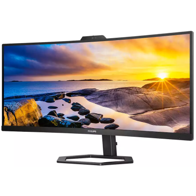 Монiтор TFT PHILIPS 34" 34E1C5600HE/00 21:9 WQHD VA Curved 100Hz HDMI DP USB-C WebCam Монiтор TFT PHILIPS 34" 34E1C5600HE/00 21:9 WQHD VA Curved 100Hz HDMI DP USB-C WebCam