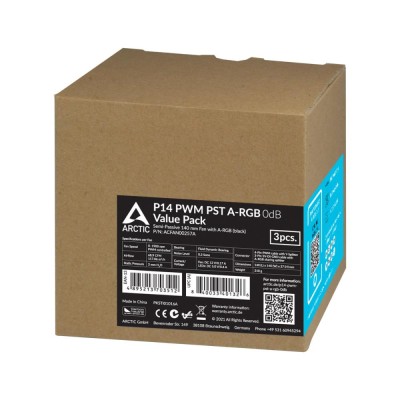 Корпусний вентилятор 140MM ARGB 3PCS ACFAN00257A ARCTIC Корпусний вентилятор 140MM ARGB 3PCS ACFAN00257A ARCTIC
