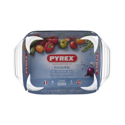 Форма с/к PYREX Irresistible форма скл.прямокут. 35х23х6см (2,9л) (408B000/8046) Форма с/к PYREX Irresistible форма скл.прямокут. 35х23х6см (2,9л) (408B000/8046)