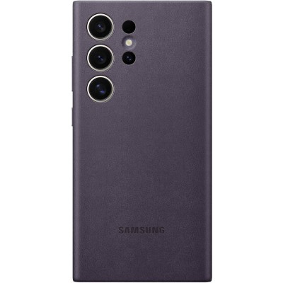Шкіряний чохол Leather Case (AAA) для Samsung Galaxy S24 Ultra Purple Шкіряний чохол Leather Case (AAA) для Samsung Galaxy S24 Ultra Purple