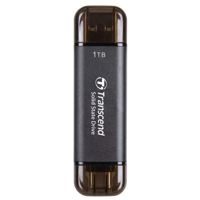 ssd зовнішній TRANSCEND 1TB ESD310C, USB 10Gbps, Type C/A Сірий ssd зовнішній TRANSCEND 1TB ESD310C, USB 10Gbps, Type C/A Сірий