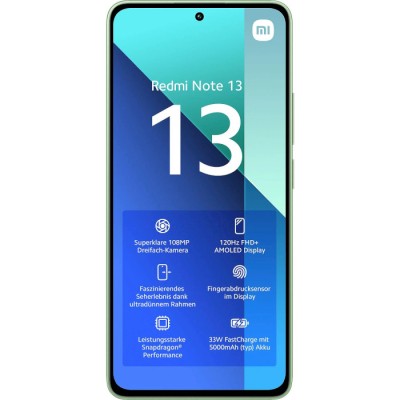 Смартфон Xiaomi Redmi Note 13 8/512GB Mint Green Global Смартфон Xiaomi Redmi Note 13 8/512GB Mint Green Global