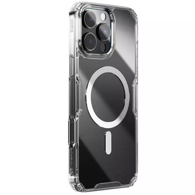 TPU чохол Nillkin Nature Pro Magnetic для Apple iPhone 16 Pro (6.3") Безбарвний (прозорий) TPU чохол Nillkin Nature Pro Magnetic для Apple iPhone 16 Pro (6.3") Безбарвний (прозорий)
