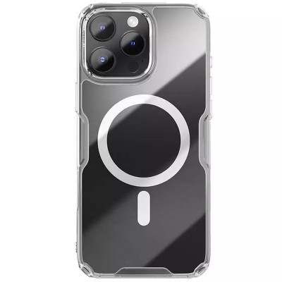 TPU чохол Nillkin Nature Pro Magnetic для Apple iPhone 16 Pro (6.3") Безбарвний (прозорий) TPU чохол Nillkin Nature Pro Magnetic для Apple iPhone 16 Pro (6.3") Безбарвний (прозорий)