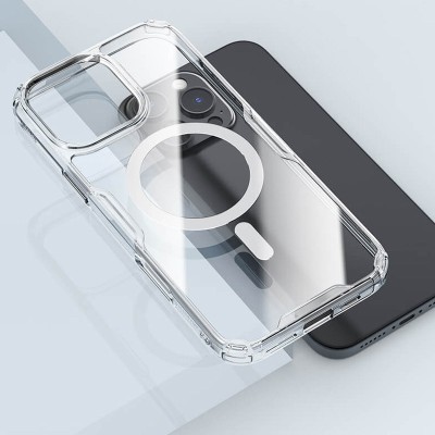 TPU чохол Nillkin Nature Pro Magnetic для Apple iPhone 16 Pro (6.3") Безбарвний (прозорий) TPU чохол Nillkin Nature Pro Magnetic для Apple iPhone 16 Pro (6.3") Безбарвний (прозорий)