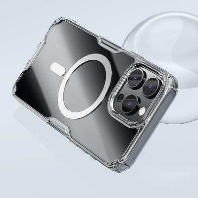 TPU чохол Nillkin Nature Pro Magnetic для Apple iPhone 16 Pro (6.3") Безбарвний (прозорий) TPU чохол Nillkin Nature Pro Magnetic для Apple iPhone 16 Pro (6.3") Безбарвний (прозорий)
