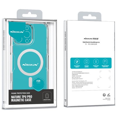 TPU чохол Nillkin Nature Pro Magnetic для Apple iPhone 16 Pro (6.3") Безбарвний (прозорий) TPU чохол Nillkin Nature Pro Magnetic для Apple iPhone 16 Pro (6.3") Безбарвний (прозорий)