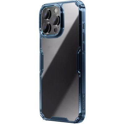 TPU чохол Nillkin Nature Pro Series для Apple iPhone 16 Pro (6.3") Синій (прозорий) TPU чохол Nillkin Nature Pro Series для Apple iPhone 16 Pro (6.3") Синій (прозорий)