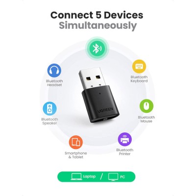 USB-адаптер UGREEN CM390 USB Bluetooth 5.0 Adapter (80889)