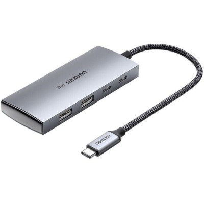 USB-хаб UGREEN CM480 USB-C To 2×USB 3.2+2×USB-C Adapter 10G Space Gray (30758) USB-хаб UGREEN CM480 USB-C To 2×USB 3.2+2×USB-C Adapter 10G Space Gray (30758)
