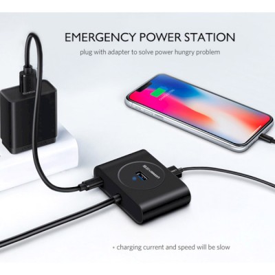 USB-хаб UGREEN CR113 USB 3.0 With USB Type-C Plug 4 Ports HUB 1m Black (40850) USB-хаб UGREEN CR113 USB 3.0 With USB Type-C Plug 4 Ports HUB 1m Black (40850)