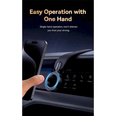 Автомобільний Тримач Baseus C02 Go Series Magnetic Car Phone Mount (C40165500111-00) Black