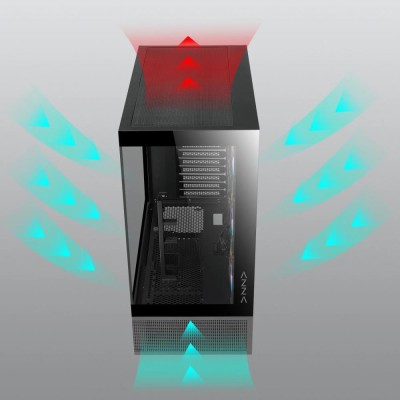 Корпус ATX W/O PSU TIARA 501B CSAZ-501B AZZA