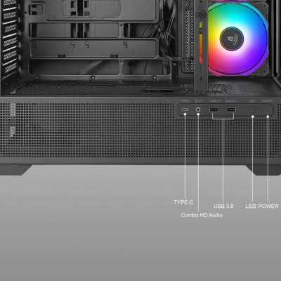 Корпус ATX W/O PSU TIARA 501B CSAZ-501B AZZA