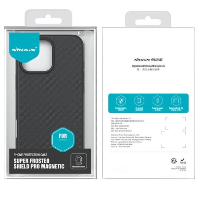 Чохол Nillkin Matte Magnetic Pro для Apple iPhone 16 Pro Max (6.9") Чорний / Black Чохол Nillkin Matte Magnetic Pro для Apple iPhone 16 Pro Max (6.9") Чорний / Black