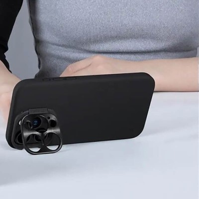 Чохол Silicone Nillkin LensWing Prop Magnetic для Apple iPhone 16 Pro (6.3") Чорний / Black Чохол Silicone Nillkin LensWing Prop Magnetic для Apple iPhone 16 Pro (6.3") Чорний / Black