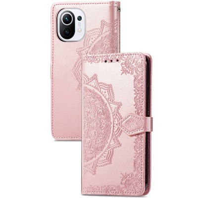 Шкіряний чохол (книжка) Art Case з візитницею для Xiaomi Mi 11 Lite Рожевий Шкіряний чохол (книжка) Art Case з візитницею для Xiaomi Mi 11 Lite Рожевий