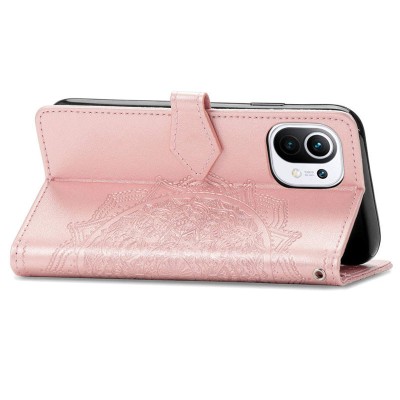 Шкіряний чохол (книжка) Art Case з візитницею для Xiaomi Mi 11 Lite Рожевий Шкіряний чохол (книжка) Art Case з візитницею для Xiaomi Mi 11 Lite Рожевий