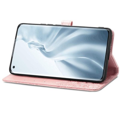 Шкіряний чохол (книжка) Art Case з візитницею для Xiaomi Mi 11 Lite Рожевий Шкіряний чохол (книжка) Art Case з візитницею для Xiaomi Mi 11 Lite Рожевий