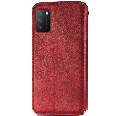 Шкіряний чохол книжка GETMAN Cubic (PU) для Xiaomi Poco M3 Червоний Шкіряний чохол книжка GETMAN Cubic (PU) для Xiaomi Poco M3 Червоний