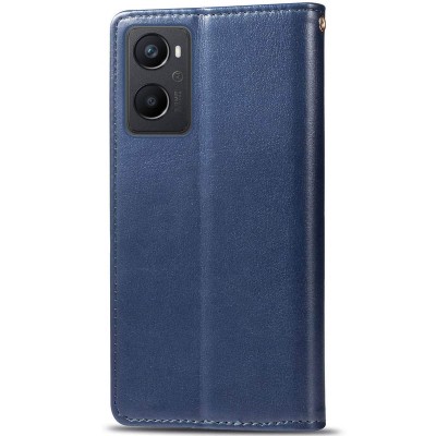 Шкіряний чохол книжка GETMAN Gallant (PU) для Oppo A96 Синій Шкіряний чохол книжка GETMAN Gallant (PU) для Oppo A96 Синій