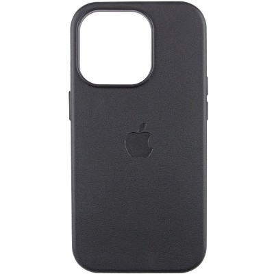 Шкіряний чохол Leather Case (AAA) with MagSafe and Animation для Apple iPhone 14 Pro (6.1") Midnight Шкіряний чохол Leather Case (AAA) with MagSafe and Animation для Apple iPhone 14 Pro (6.1") Midnight
