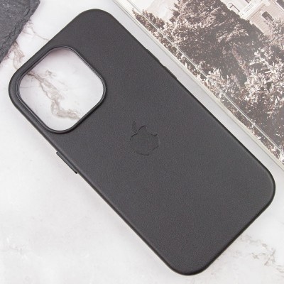 Шкіряний чохол Leather Case (AAA) with MagSafe and Animation для Apple iPhone 14 Pro (6.1") Midnight Шкіряний чохол Leather Case (AAA) with MagSafe and Animation для Apple iPhone 14 Pro (6.1") Midnight