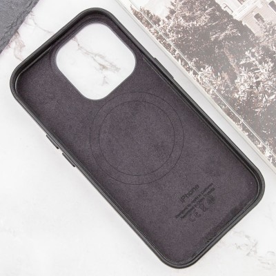 Шкіряний чохол Leather Case (AAA) with MagSafe and Animation для Apple iPhone 14 Pro (6.1") Midnight Шкіряний чохол Leather Case (AAA) with MagSafe and Animation для Apple iPhone 14 Pro (6.1") Midnight
