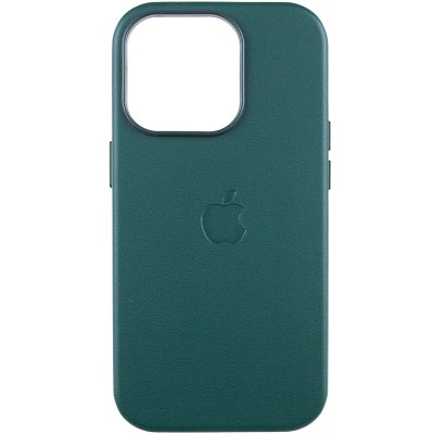 Шкіряний чохол Leather Case (AAA) with MagSafe and Animation для Apple iPhone 14 Pro Max (6.7") Forest Green Шкіряний чохол Leather Case (AAA) with MagSafe and Animation для Apple iPhone 14 Pro Max (6.7") Forest Green
