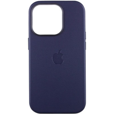 Шкіряний чохол Leather Case (AAA) with MagSafe and Animation для Apple iPhone 14 Pro Max (6.7") Ink Шкіряний чохол Leather Case (AAA) with MagSafe and Animation для Apple iPhone 14 Pro Max (6.7") Ink