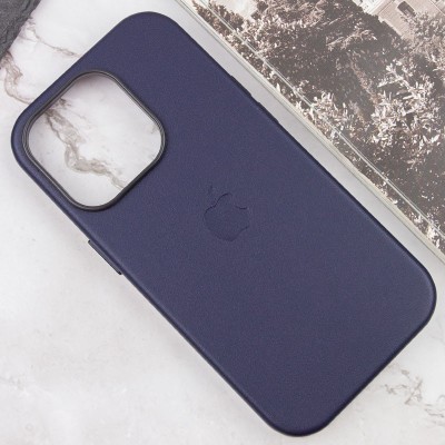Шкіряний чохол Leather Case (AAA) with MagSafe and Animation для Apple iPhone 14 Pro Max (6.7") Ink Шкіряний чохол Leather Case (AAA) with MagSafe and Animation для Apple iPhone 14 Pro Max (6.7") Ink