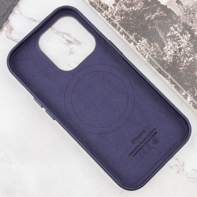 Шкіряний чохол Leather Case (AAA) with MagSafe and Animation для Apple iPhone 14 Pro Max (6.7") Ink Шкіряний чохол Leather Case (AAA) with MagSafe and Animation для Apple iPhone 14 Pro Max (6.7") Ink