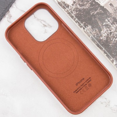 Шкіряний чохол Leather Case (AAA) with MagSafe and Animation для Apple iPhone 14 Pro Max (6.7") Umber Шкіряний чохол Leather Case (AAA) with MagSafe and Animation для Apple iPhone 14 Pro Max (6.7") Umber