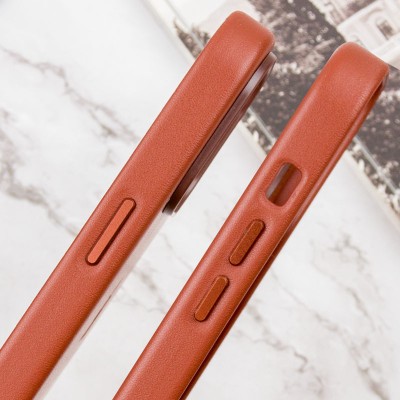 Шкіряний чохол Leather Case (AAA) with MagSafe and Animation для Apple iPhone 14 Pro Max (6.7") Umber Шкіряний чохол Leather Case (AAA) with MagSafe and Animation для Apple iPhone 14 Pro Max (6.7") Umber