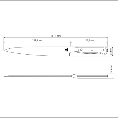 Ніж TRAMONTINA SUSHI GOLD Yanagiba 229 мм (24039/009) Ніж TRAMONTINA SUSHI GOLD Yanagiba 229 мм (24039/009)