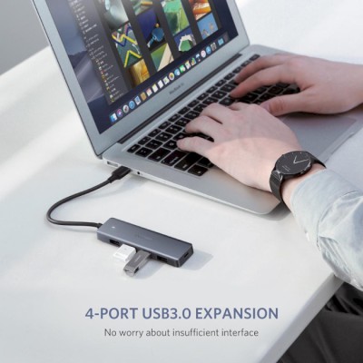USB-хаб UGREEN CM219 4-Port USB3.0 Hub With USB-C Power Supply (50985) USB-хаб UGREEN CM219 4-Port USB3.0 Hub With USB-C Power Supply (50985)