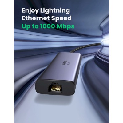 USB-хаб UGREEN CM512 USB Type-C To 2xUSB3.0+HDMI+RJ45+SD&TF +PD Port Converter Gray (60515) USB-хаб UGREEN CM512 USB Type-C To 2xUSB3.0+HDMI+RJ45+SD&TF +PD Port Converter Gray (60515)