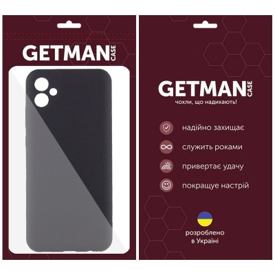 Чохол TPU GETMAN Liquid Silk Full Camera для Samsung Galaxy A05 Чорний / Black Чохол TPU GETMAN Liquid Silk Full Camera для Samsung Galaxy A05 Чорний / Black