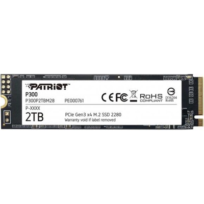 Твердотільний запам’ятовувальний пристрій накопичувач (SSD) M.2 2280 2TB P300 P300P2TBM28 PATRIOT Твердотільний запам’ятовувальний пристрій накопичувач (SSD) M.2 2280 2TB P300 P300P2TBM28 PATRIOT