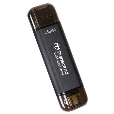 ssd зовнішній TRANSCEND 256GB ESD310C, USB 10Gbps, Type C/A Сірий ssd зовнішній TRANSCEND 256GB ESD310C, USB 10Gbps, Type C/A Сірий