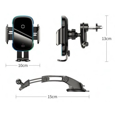 Автомобільний тримач З бездротовою зарядкою Baseus Light Electric 15W WXHW03-01