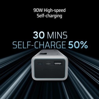 Power Bank CUKTECH PB200P 20000mAh 150W 2C1A сірий Power Bank CUKTECH PB200P 20000mAh 150W 2C1A сірий