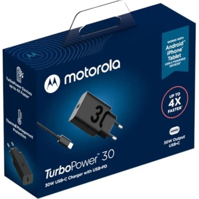 Зарядний пристрій MOTOROLA 30W USB-C + кабель 1m C-C (SJMC302)