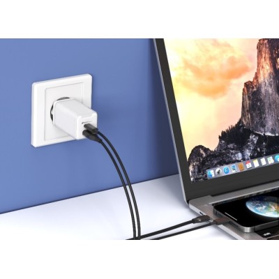 Зарядний пристрій UMETRAVEL A9X C+U 65W GaN біл. Зарядний пристрій UMETRAVEL A9X C+U 65W GaN біл.