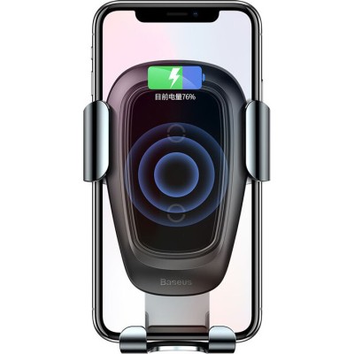 Зарядное устройство Baseus Metal Wireless Charger Gravity Car MountTarnish (WXYL-B0A)