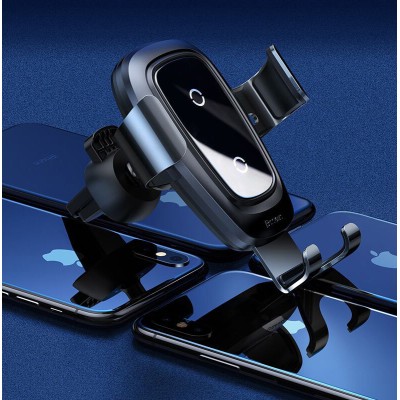 Зарядное устройство Baseus Metal Wireless Charger Gravity Car MountTarnish (WXYL-B0A)