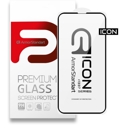 Захисне скло iPhone 13/13 ArmorStandart Full Cover Full Glue Black